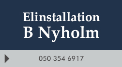 Elinstallation B Nyholm logo
